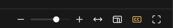Player bottom-right control bar