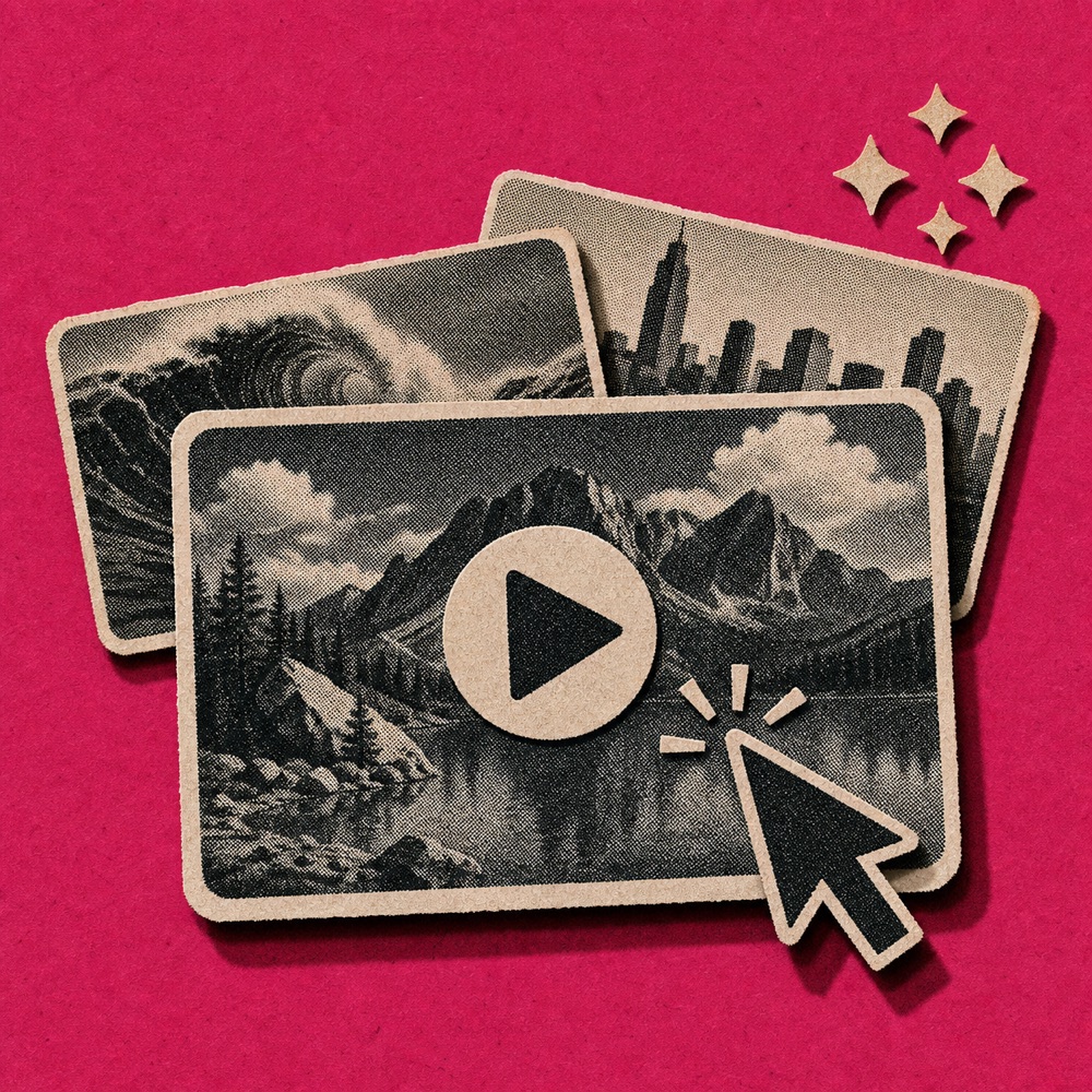 A bold video thumbnail with readable text