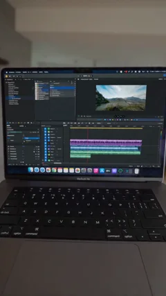 Last frame, the laptop screen